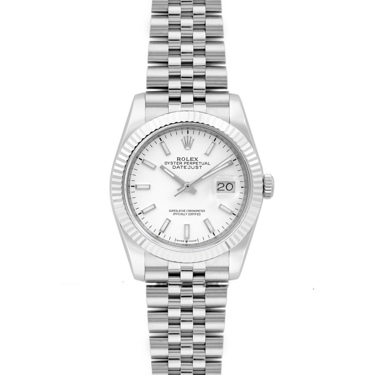 Datejust 36 116234 White Dial with Stick Markers