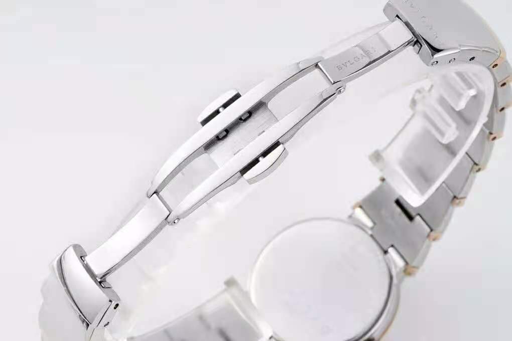 Lvcea MOP Dial in Rose Gold/Steel with D1am0nd Bezel