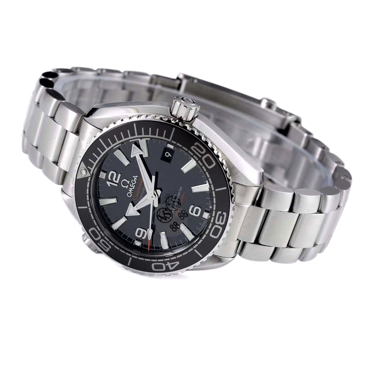 Seamaster Planet Ocean 600M Co-Axial Master Chronometer Black Dial 39.5mm on Bracelet