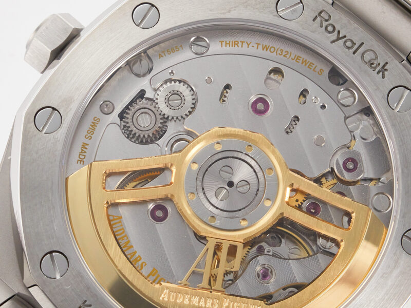 Royal Oak 41mm 15500 SS ZF 1:1 Best Edition Blue Textured Dial on SS Bracelet SA4302 S*per Clone V3