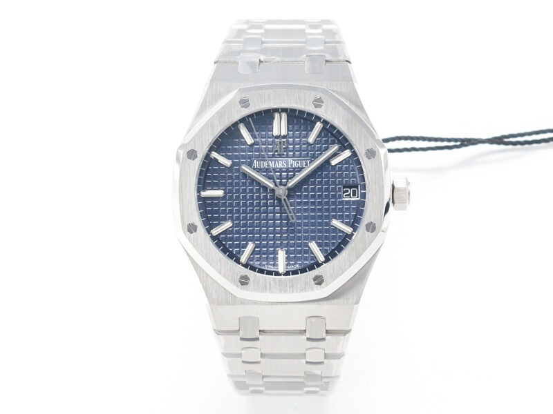 Royal Oak 41mm 15500 SS ZF 1:1 Best Edition Blue Textured Dial on SS Bracelet SA4302 S*per Clone V3