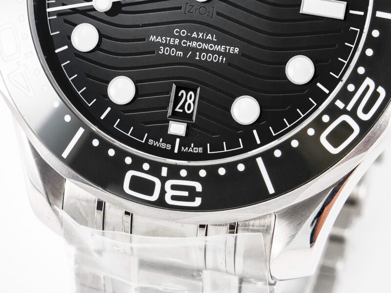 Seamaster Diver 300M VSF 1:1 Best Edition Black Ceramic Black Dial on SS Bracelet A8800 V2